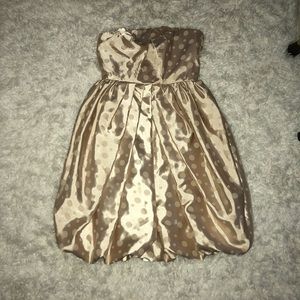 Gold cocktail dress